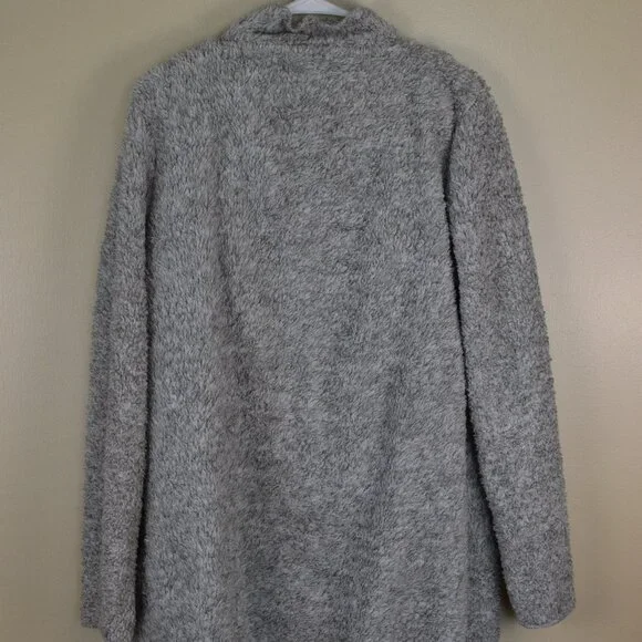 Soft Surroundings Gray Hug Me Cardi Sweater Soft Cozy Loungewear Sleepwear Warm - Picture 8 of 8